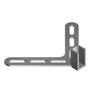 Fodplade For Rustfri Gitter