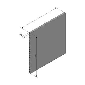 Planke 35X1000 Flad/Flad Special Lngde 6+