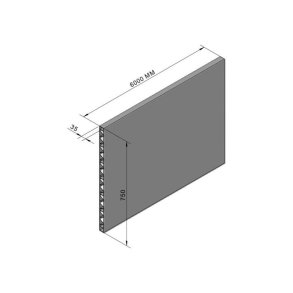 Planke 35X750 Flad/Flad 6 Meter