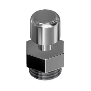 Luft Justerbart Lyddmper Rustfri 1/4