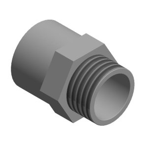 Gevindnippel Pvc 40/50 Mm X 1¼