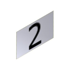 Nummerskilt Ciffer 2