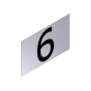 Nummerskilt Ciffer 6