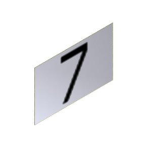 Nummerskilt Ciffer 7