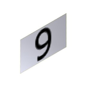 Nummerskilt Ciffer 9