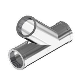 Tee Rustfri 45° 2' Indvendigtgevind