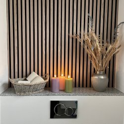 Deluxe Homeart Oliven grn LED Bloklys 7,5x12,5cm - 2. sortering