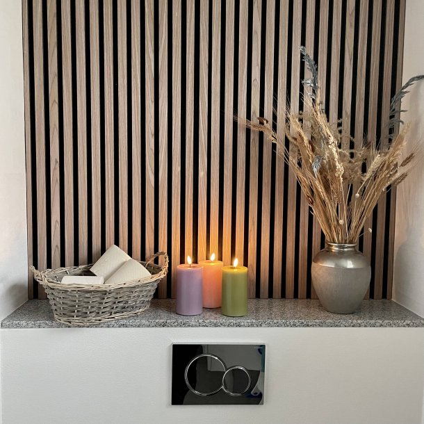 Deluxe Homeart Oliven grn LED Bloklys 7,5x12,5cm - 2. sortering