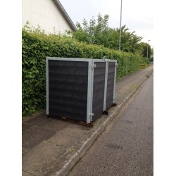 Dobbelt (2) skraldespandsskjuler Classic m/lge