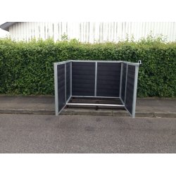 Dobbelt (2) skraldespandsskjuler Classic m/lge