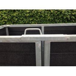 Dobbelt (2) skraldespandsskjuler Classic m/lge