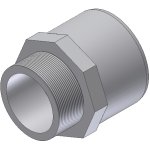 OVERGANG-PVC M UDVENDIG GEVIND