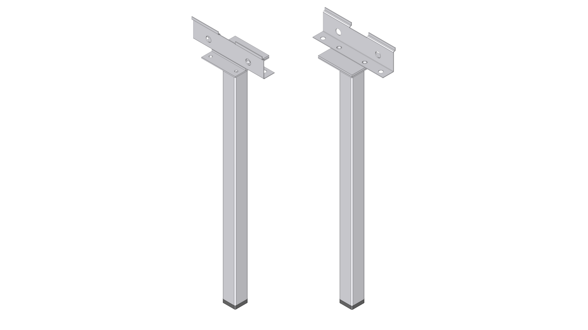 Billede af 2 ben til forlængermodul til højbed PVC med bund